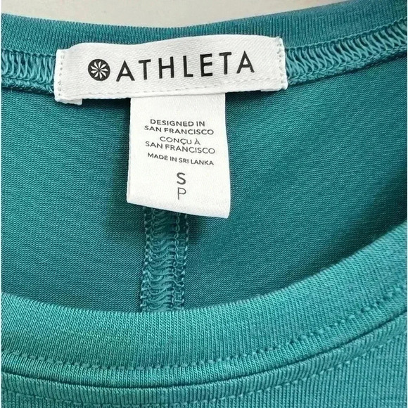 ATHLETA Radiate Twist Tank Borealis Green Teal Women’s Size Small - Picture 3 of 6